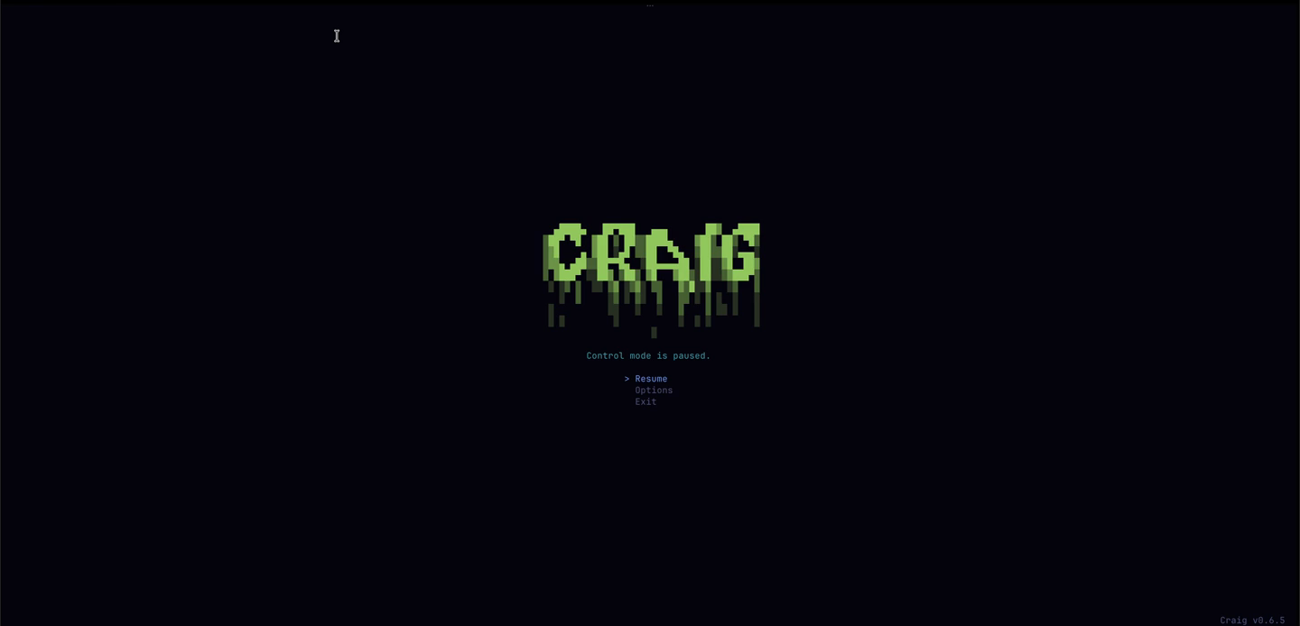 Craig pause menu
